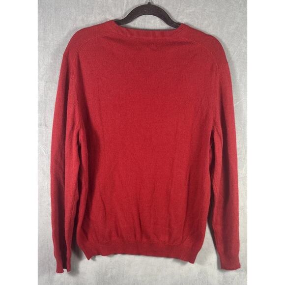 Charter Club Men's Red Cashmere Sweater Size Large - Picture 3 of 3